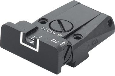 Walther Q5 Match SF, Q4 SF OR fullt justerbart baksikte | med hvite linjer 
