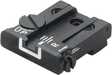 Justerbart baksikte for Glock [G17 G19 G26 & other] | hvite linjer