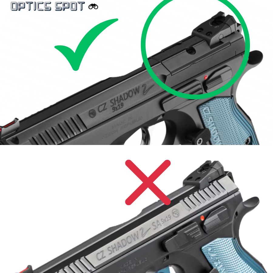 CZ Shadow 2 adapterplate | Aimpoint A-CUT footprint
