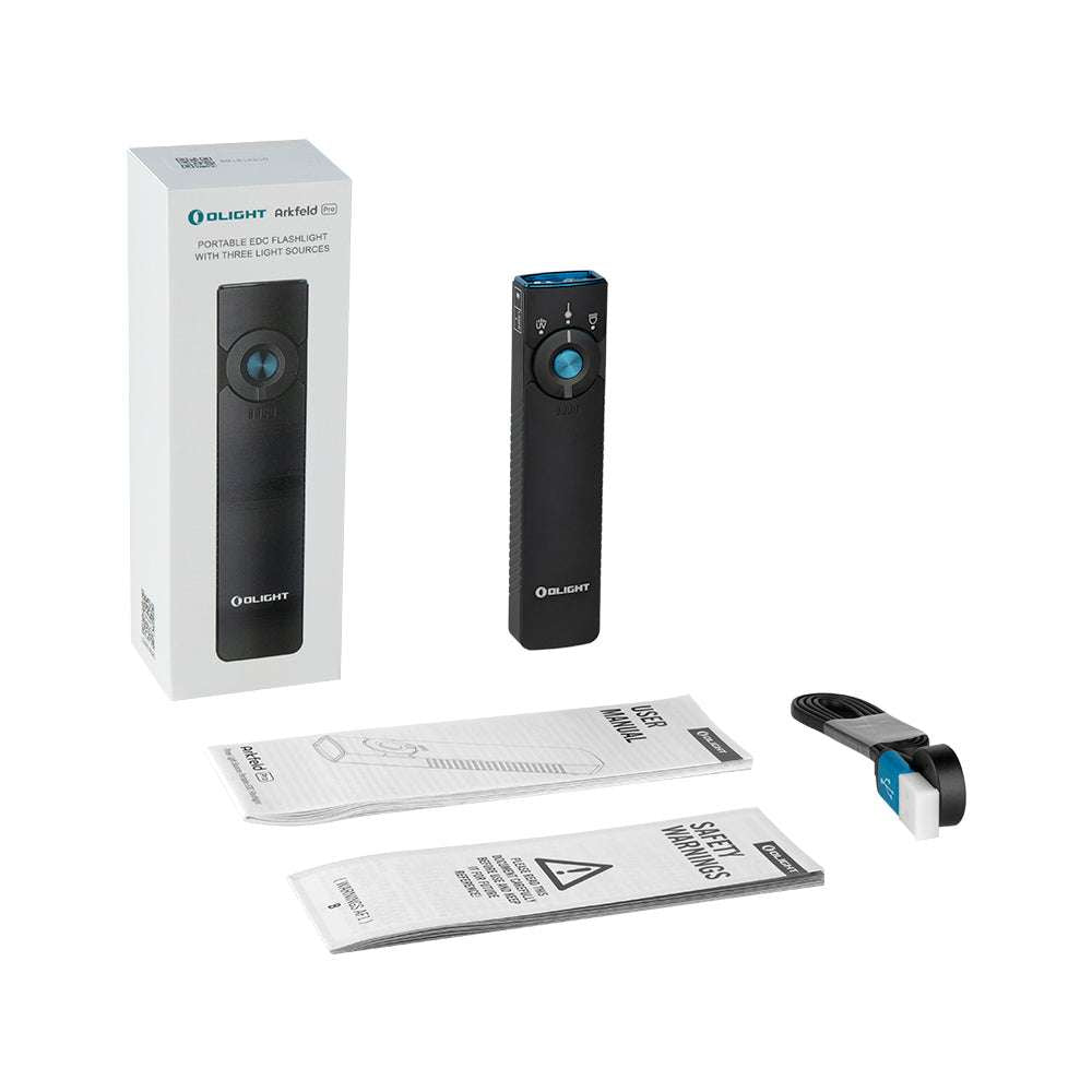 Olight Arkfeld Pro | flat 3-in-1 EDC lykt | 1.300 lm