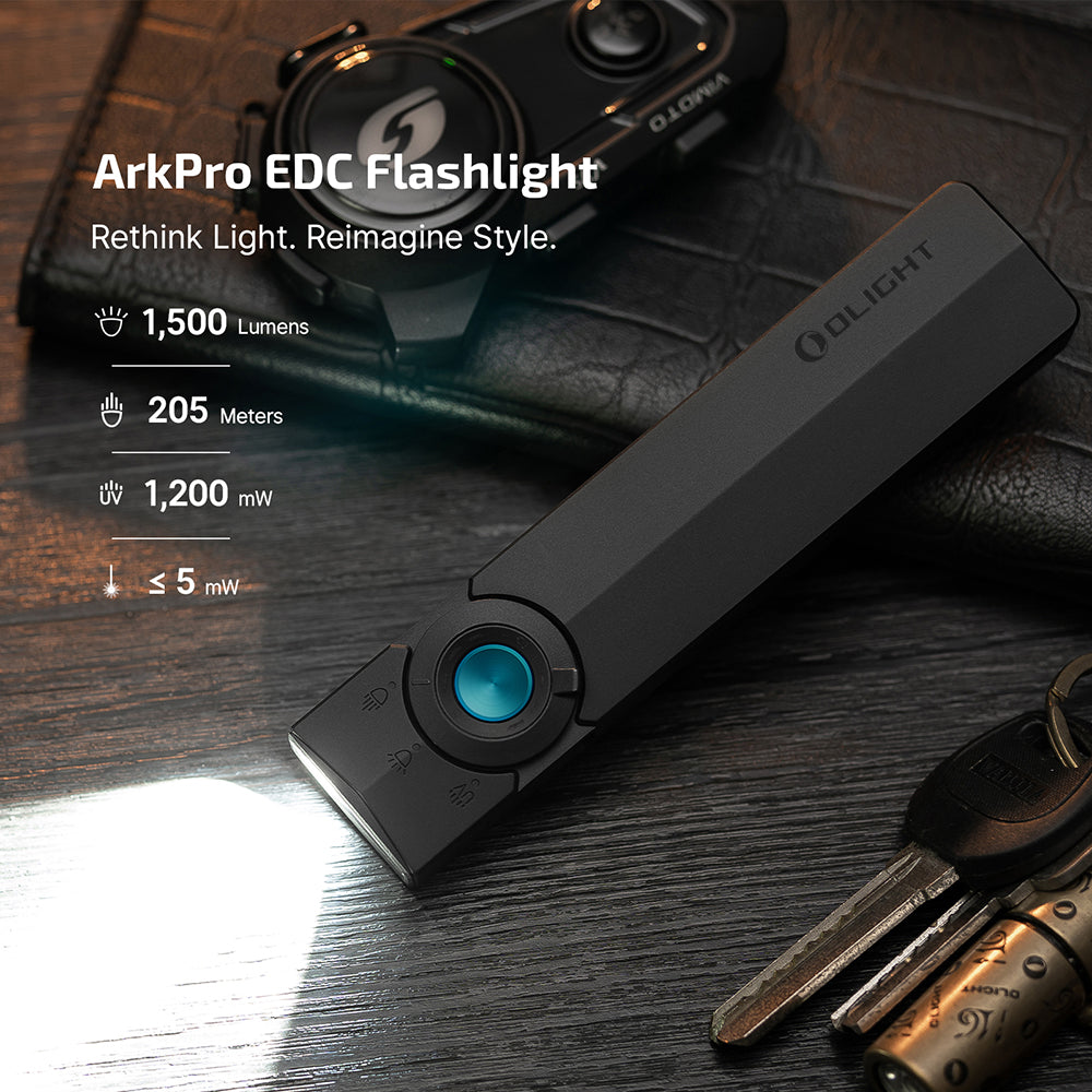 Olight ArkPro | flat 4-i-1 EDC lykt | 1.500 lm