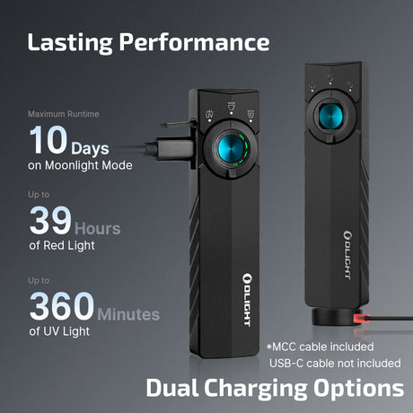 Olight ArkPro Lite | flat 3-i-1 EDC lykt | 1.200 lm