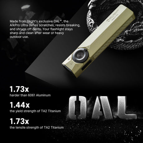Olight ArkPro Ultra | flat 4-in-1 EDC lykt | 1.700 lm - Olive Green