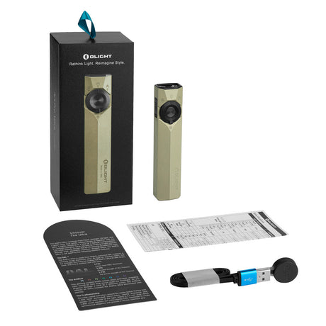 Olight ArkPro Ultra | flat 4-in-1 EDC lykt | 1.700 lm - Olive Green