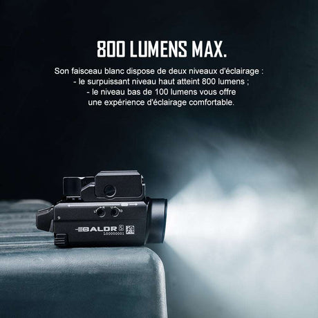 Olight Baldr S | pistollykt med laser | 800 lm