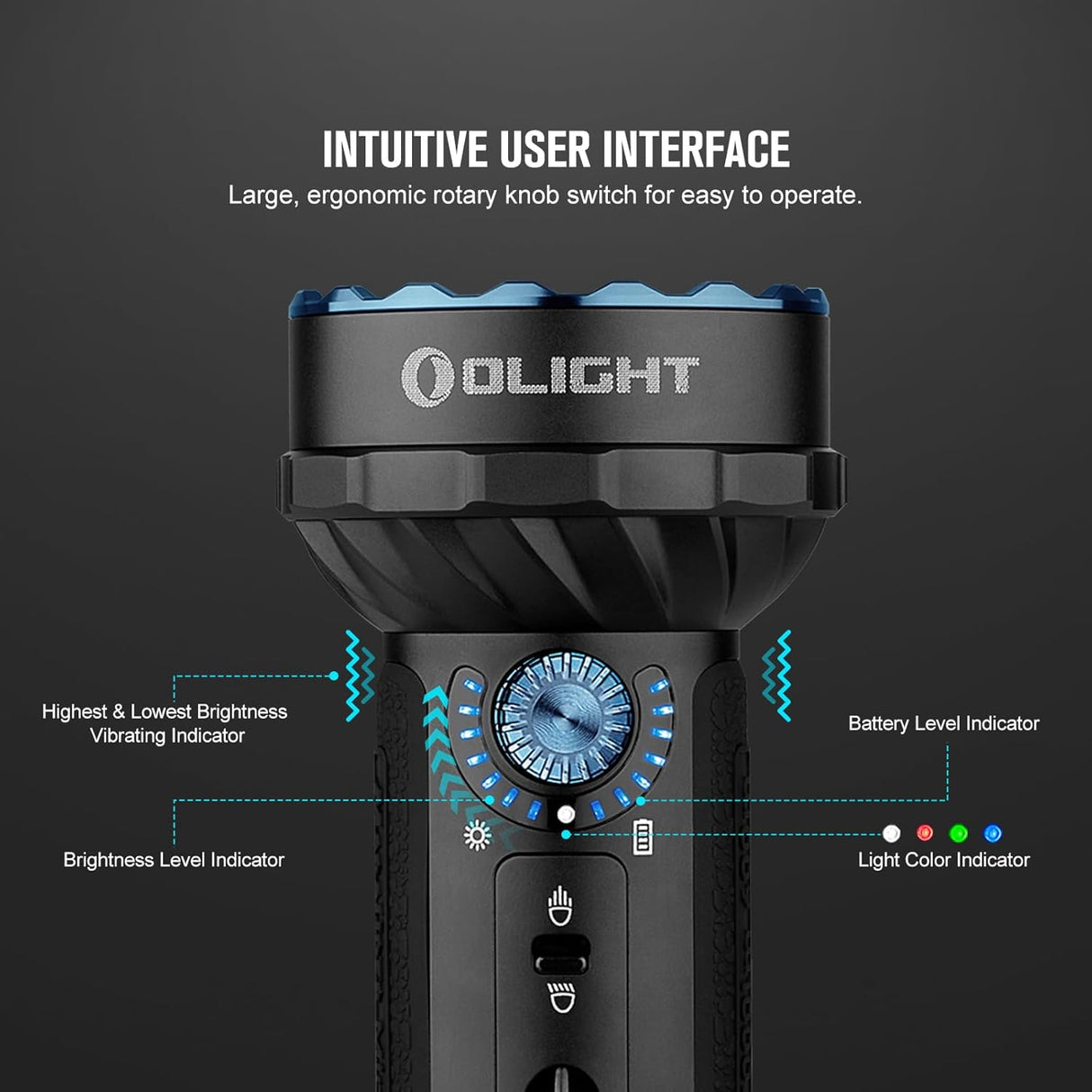 Olight Marauder Mini | flerfarget oppladbar lykt | 7.000 lm