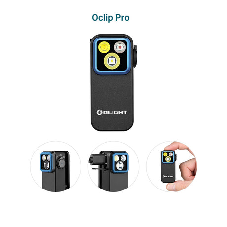 Olight Oclip Pro | multifunksjonell klipslykt | 500 lm - Black