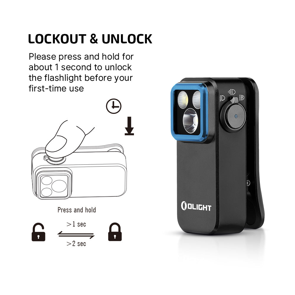 Olight Oclip Pro | multifunksjonell klipslykt | 500 lm