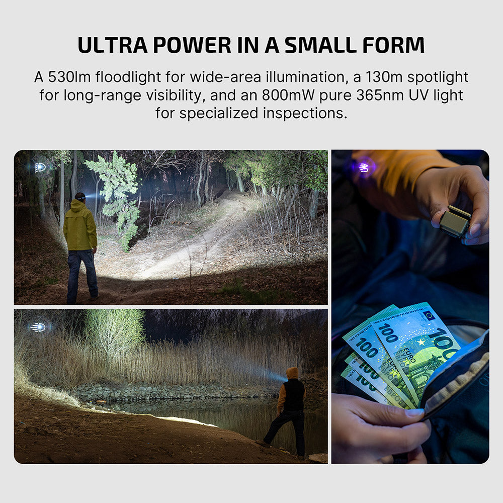 Olight Oclip Ultra | 3-i-1 clip-on EDC-lykt | 530 lm - Olive Green