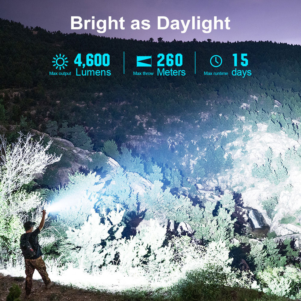 Olight Seeker 4 Pro | høyeffekts lykt | 4.600 lm