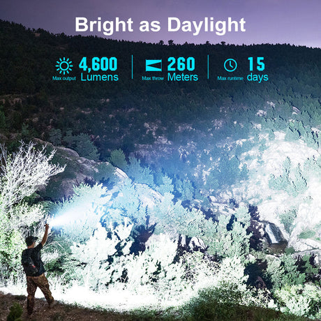 Olight Seeker 4 Pro | høyeffekts lykt | 4.600 lm