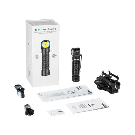 Perun 3 | oppladbar hodelykt | 3 000 lm