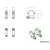 30 mm montasjeringer | Picatinny-base med skruemutter 