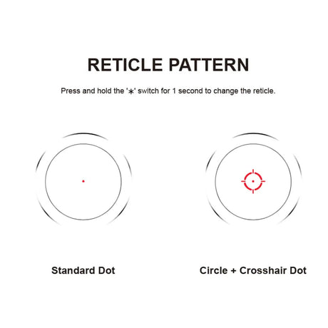 Vector Optics Nautilus 1x30 Scope Double Reticle rødpunktsikte