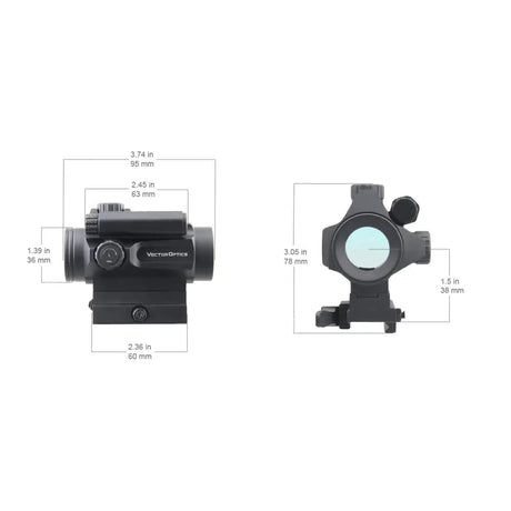 Vector Optics Nautilus 1x30 Scope Double Reticle rødpunktsikte