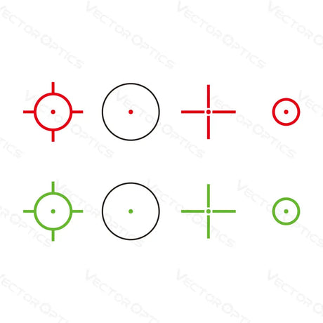 Vector Optics Omega 23x33 Four Reticle Reflex Sight rødpunktsikte